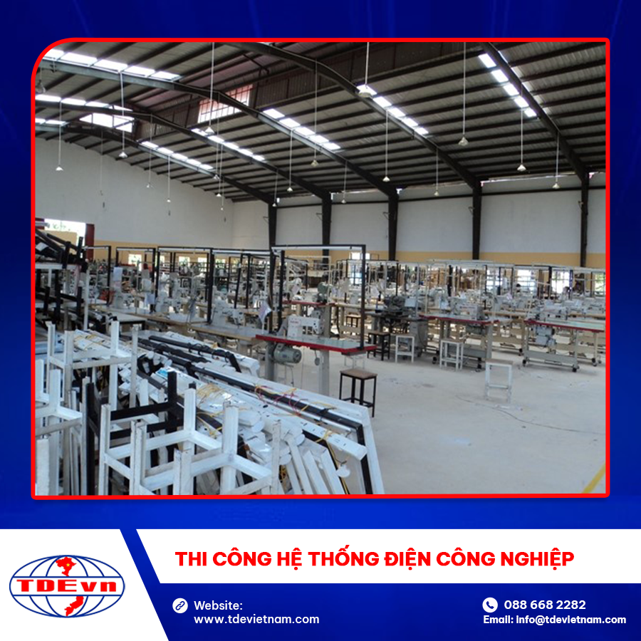 Thi công hệ thống điện công nghiệp