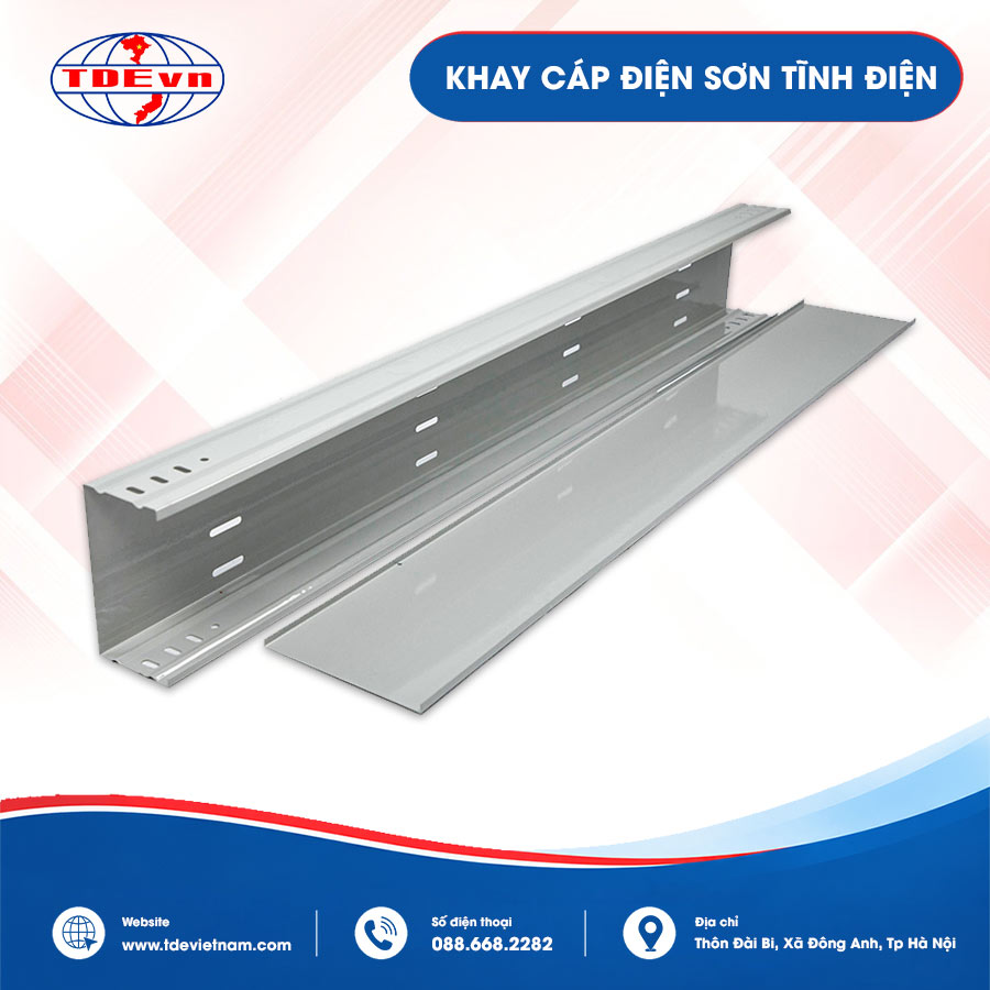 Khay cáp điện sơn tĩnh điện