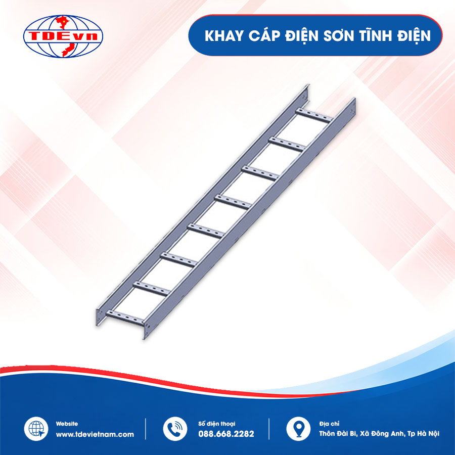 Khay cáp điện sơn tĩnh điện