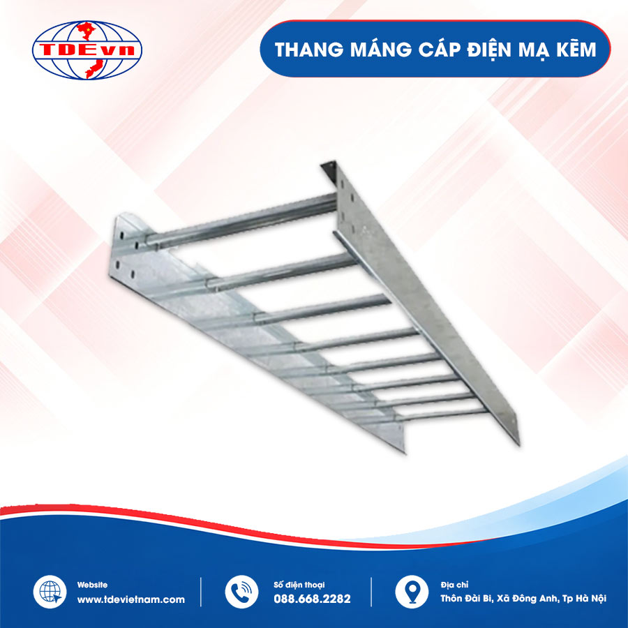 Thang máng cáp điện mạ kẽm