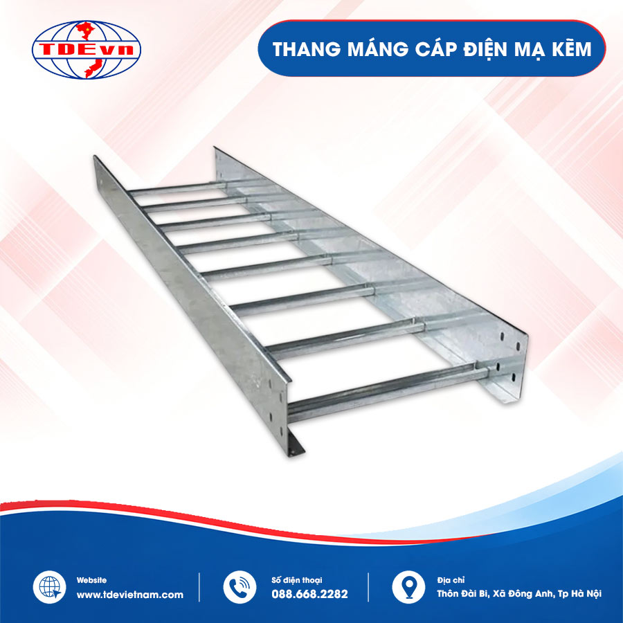 Thang máng cáp điện mạ kẽm